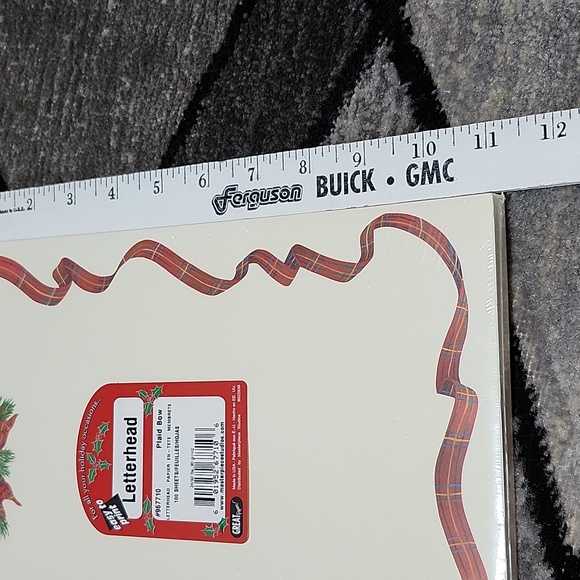 VINTAGE LETTERHEAD PLAID BOW 100 SHEETS EASY PRINT PAPER PRICE FIRM - Picture 5 of 10